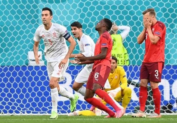 یورو 2020، اسپانیا با پیروزی در ضیافت پنالتی ها به نیمه نهایی رسید، سوئیس این بار کم آورد