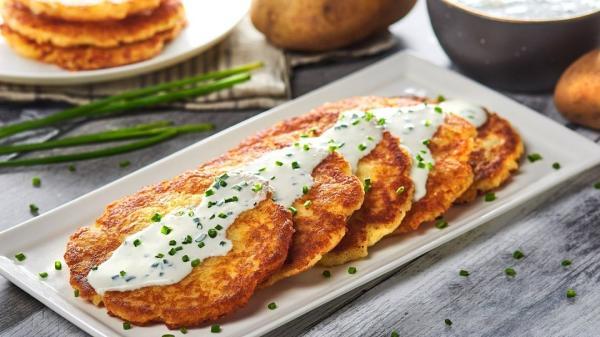 طرز تهیه پنکیک سیب زمینی (کارتوفل)